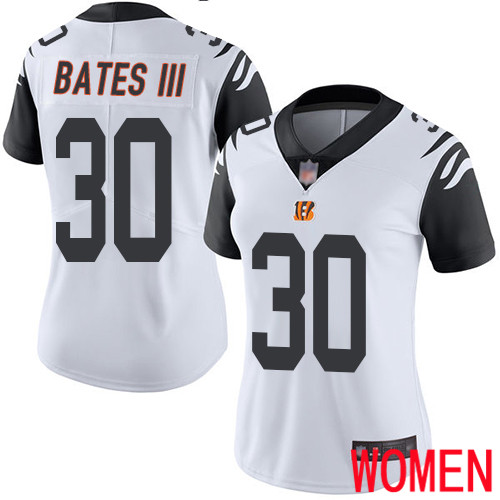 Cincinnati Bengals Limited White Women Jessie Bates III Jersey NFL Footballl #30 Rush Vapor Untouchable